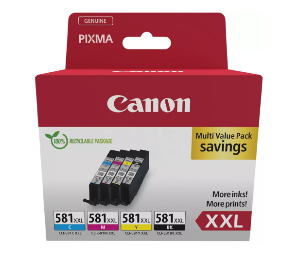 Canon Zestaw 4 tuszów CLI-581XL CMYK - 1226670 - zdjęcie
